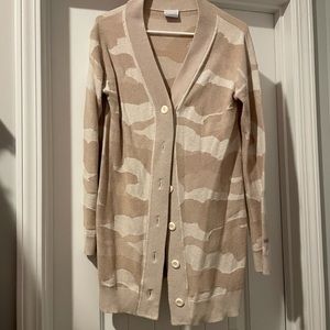 Zebra print cardigan